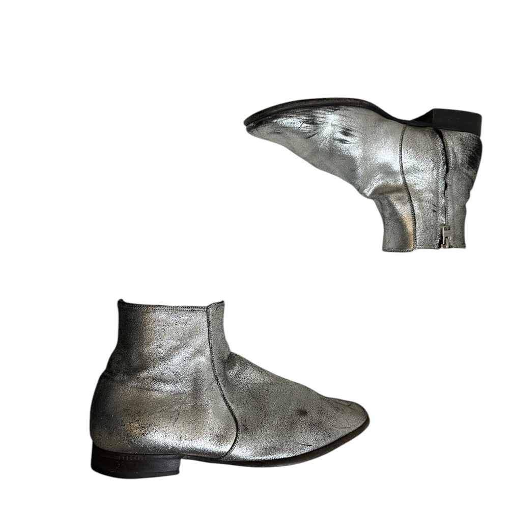Tom Ford Silver distress ankle boots size 9 - Picture 16 of 16